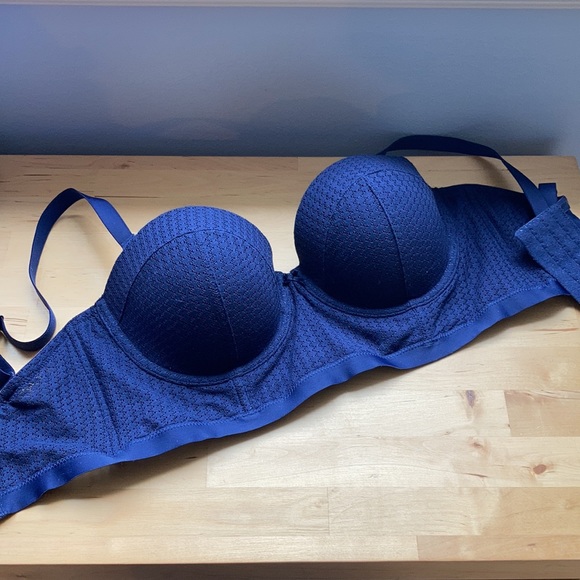 Aerie navy blue lightly lined Audrey bra 32DD - Picture 11 of 14
